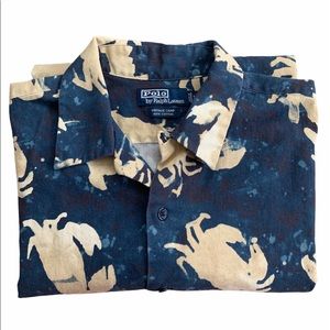 🦀Polo by Ralph Lauren, Rare, Vintage Camp Sz L🦞